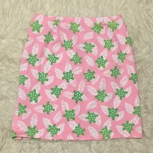 Turtle Tropical Print Skirt